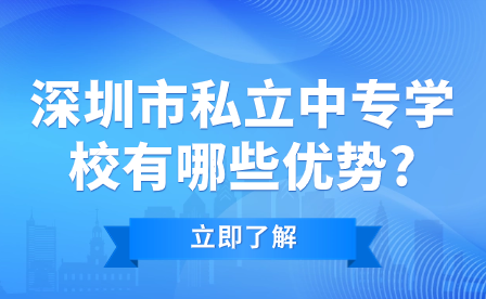 深圳市私立中专学校有哪些优势?