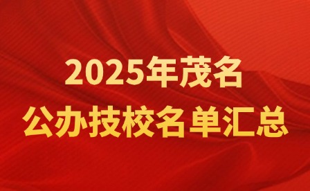 2025年茂名公办技校名单汇总