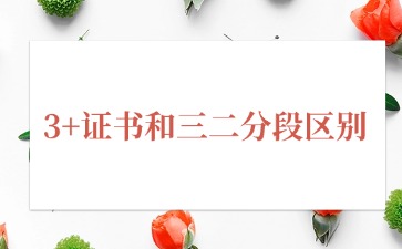 2025年广东中职三二分段和3+证书的区别