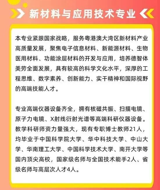 新材料与应用技术专业