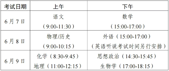 广东2026高考安排出炉!