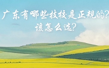 广东有哪些技校是正规的？该怎么选？